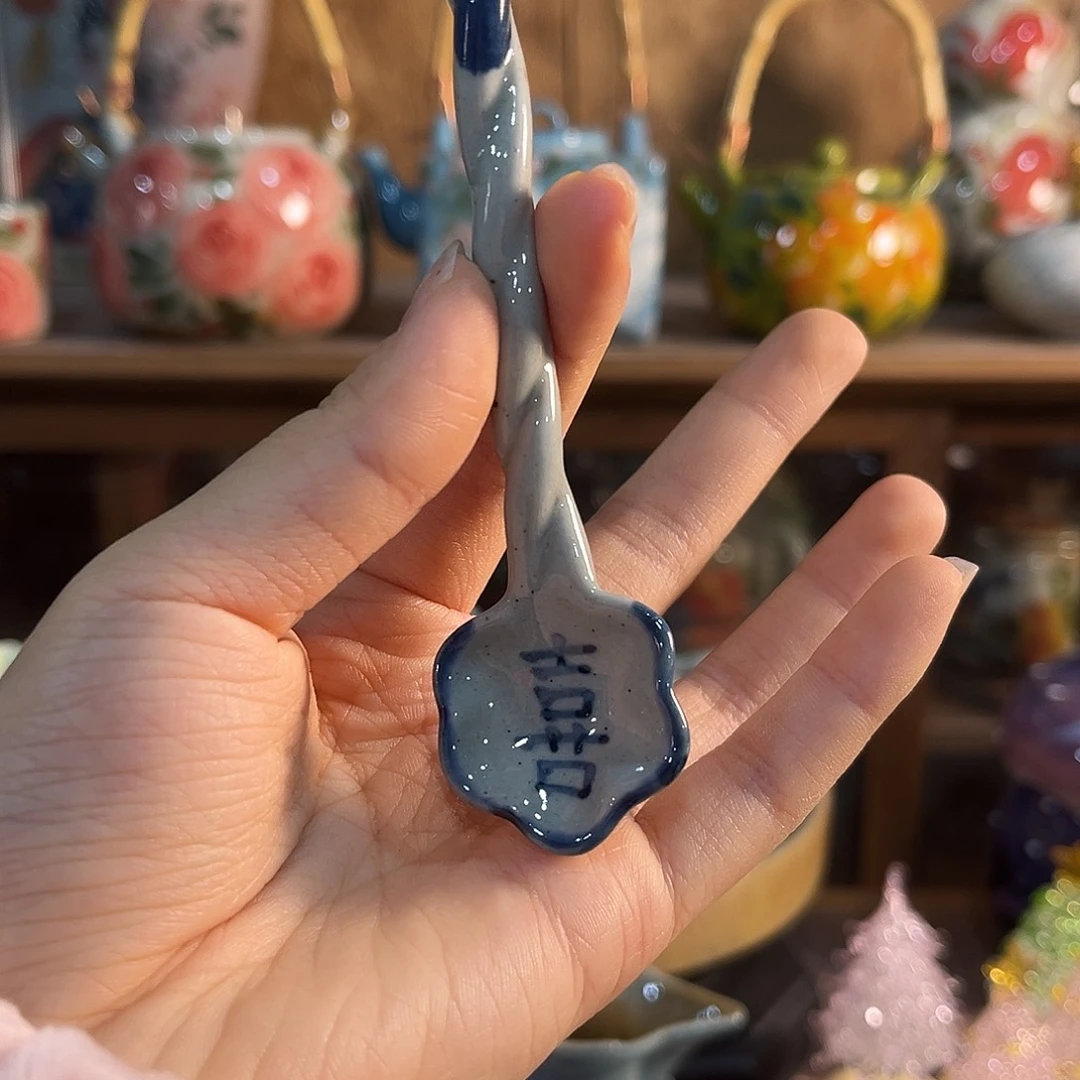 陶泥景德镇手工手绘高温釉下彩