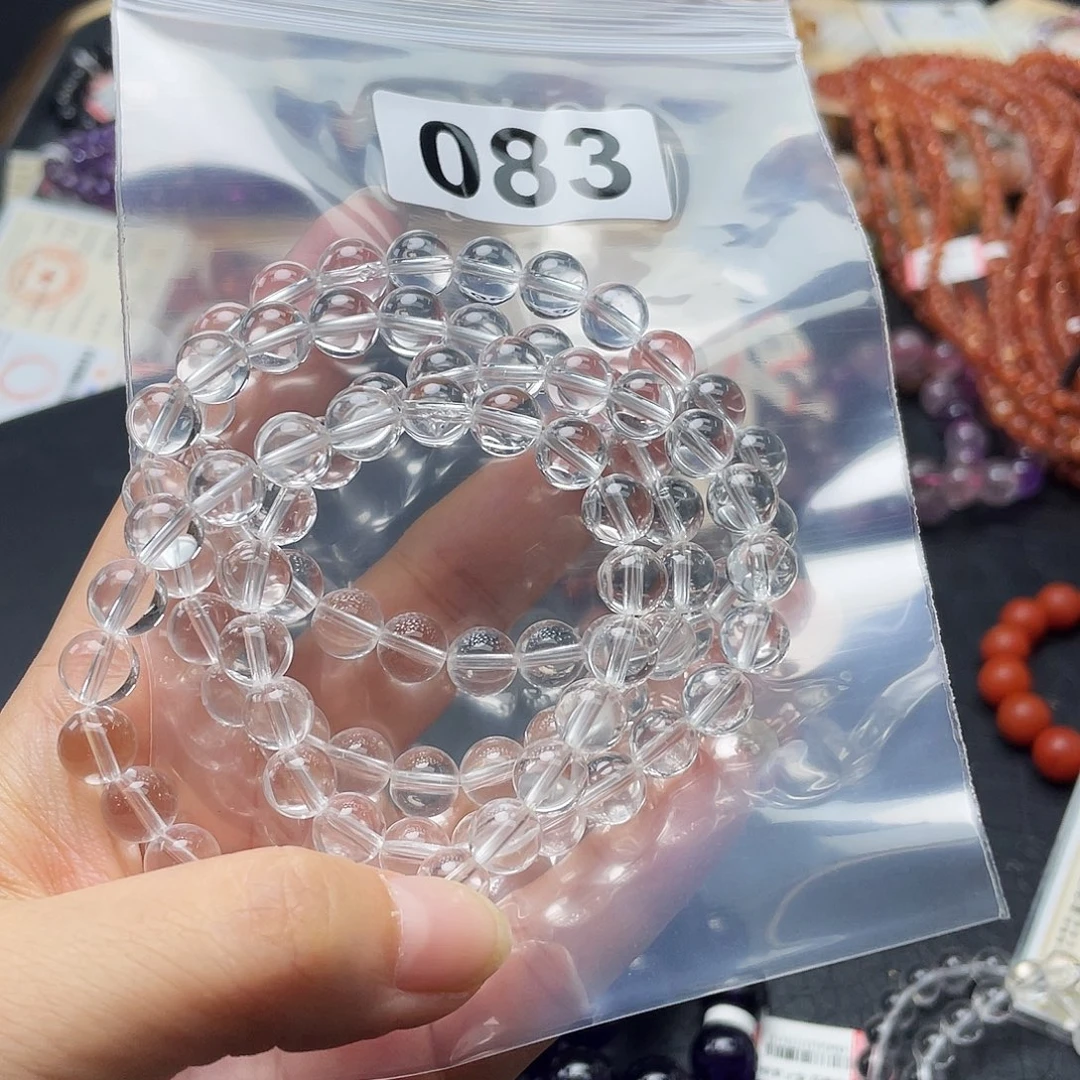 水晶手串未镶嵌手串083。随机发一