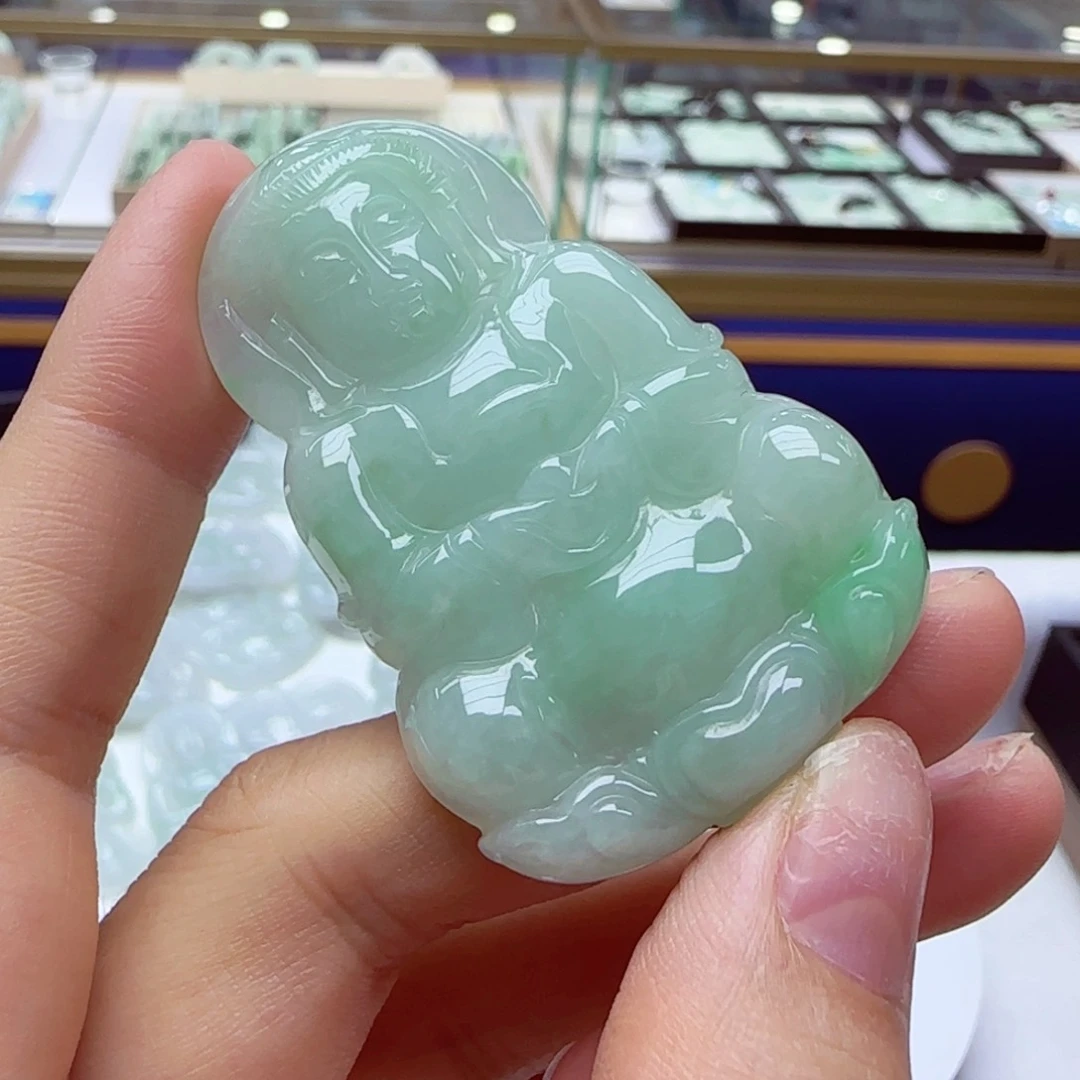 未镶嵌挂件翡翠观音