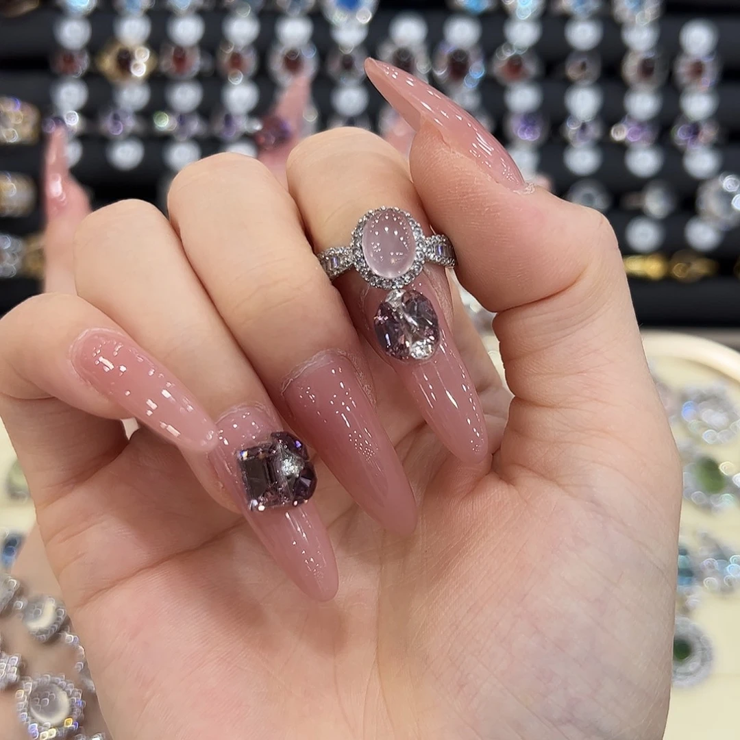 G***～岫玉银S925镶嵌戒指