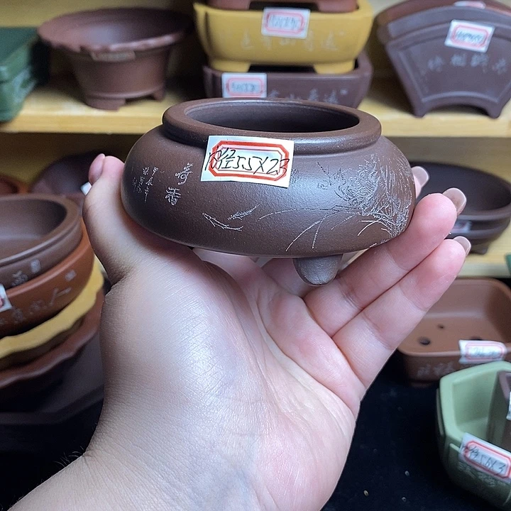 琉璃手工艺品宜兴紫砂精品花盆