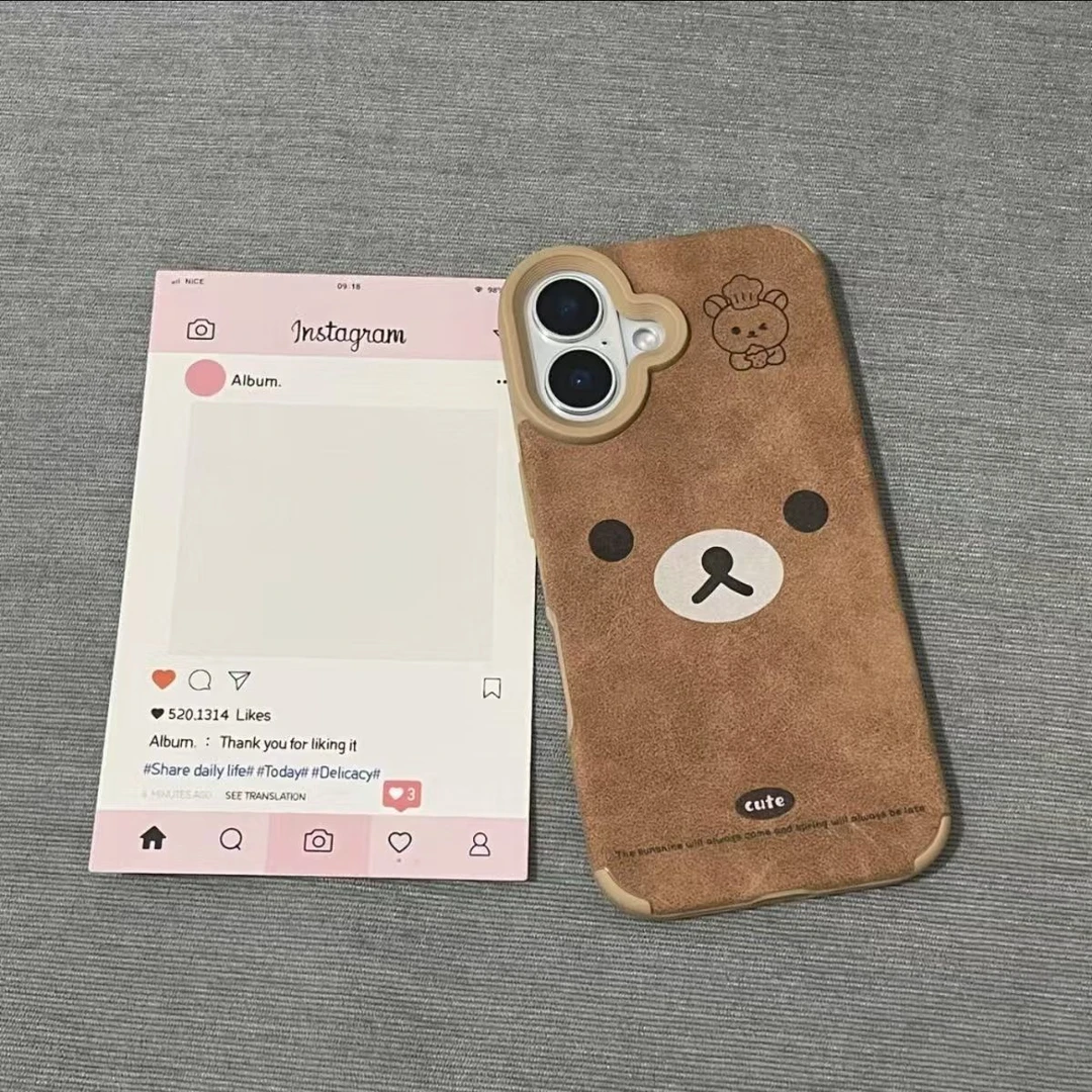 大厨简单熊适用OPPOreno12手机壳Findx8小羊皮realmegt7pro女潮11