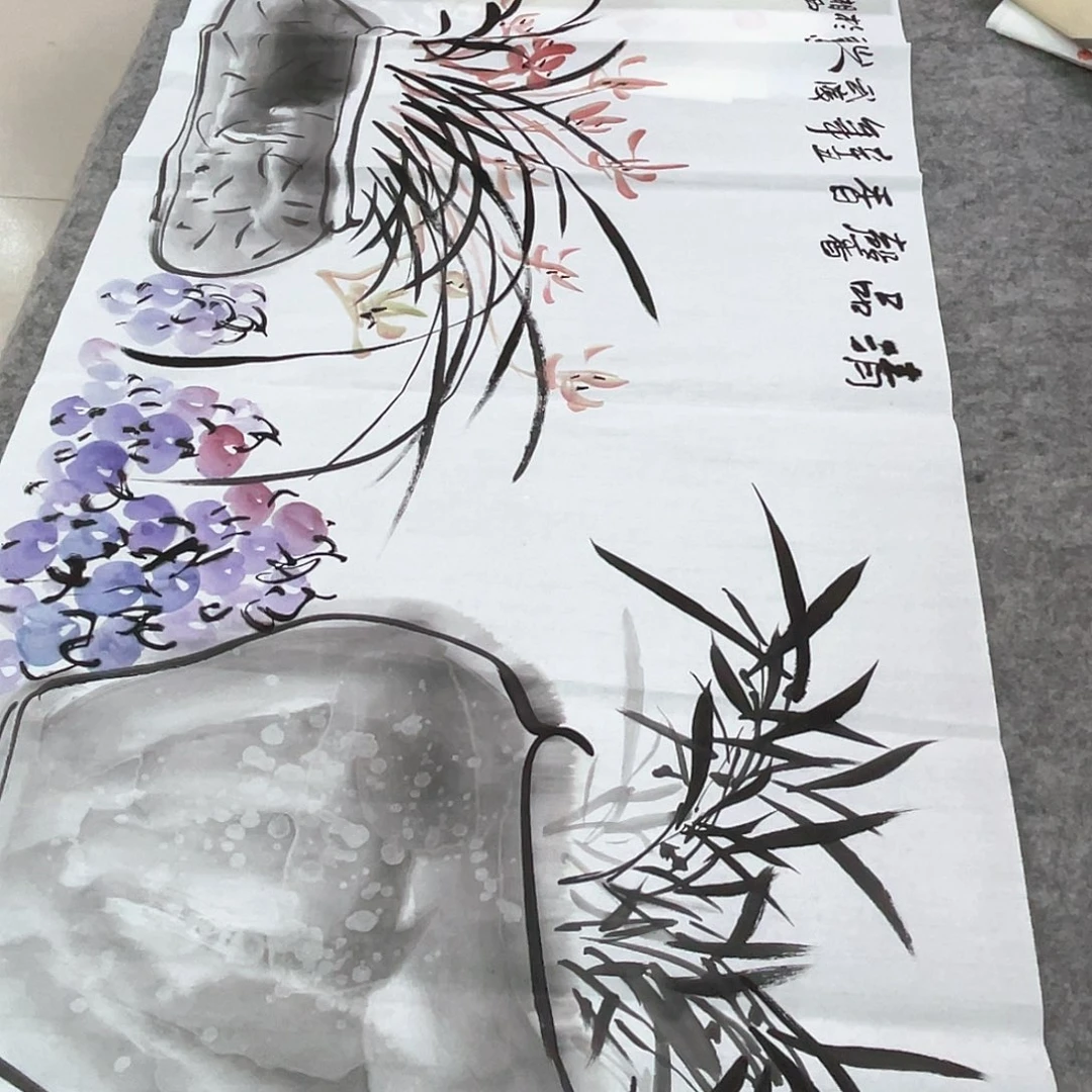 国画纯手绘花鸟山水