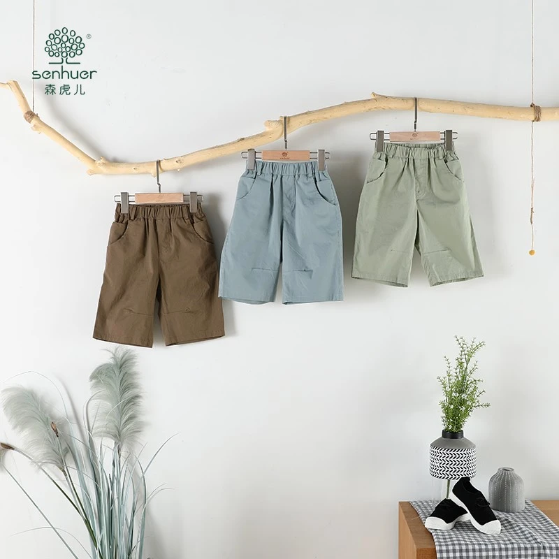 【森虎儿】夏季中童潮流百搭五分裤2212020217