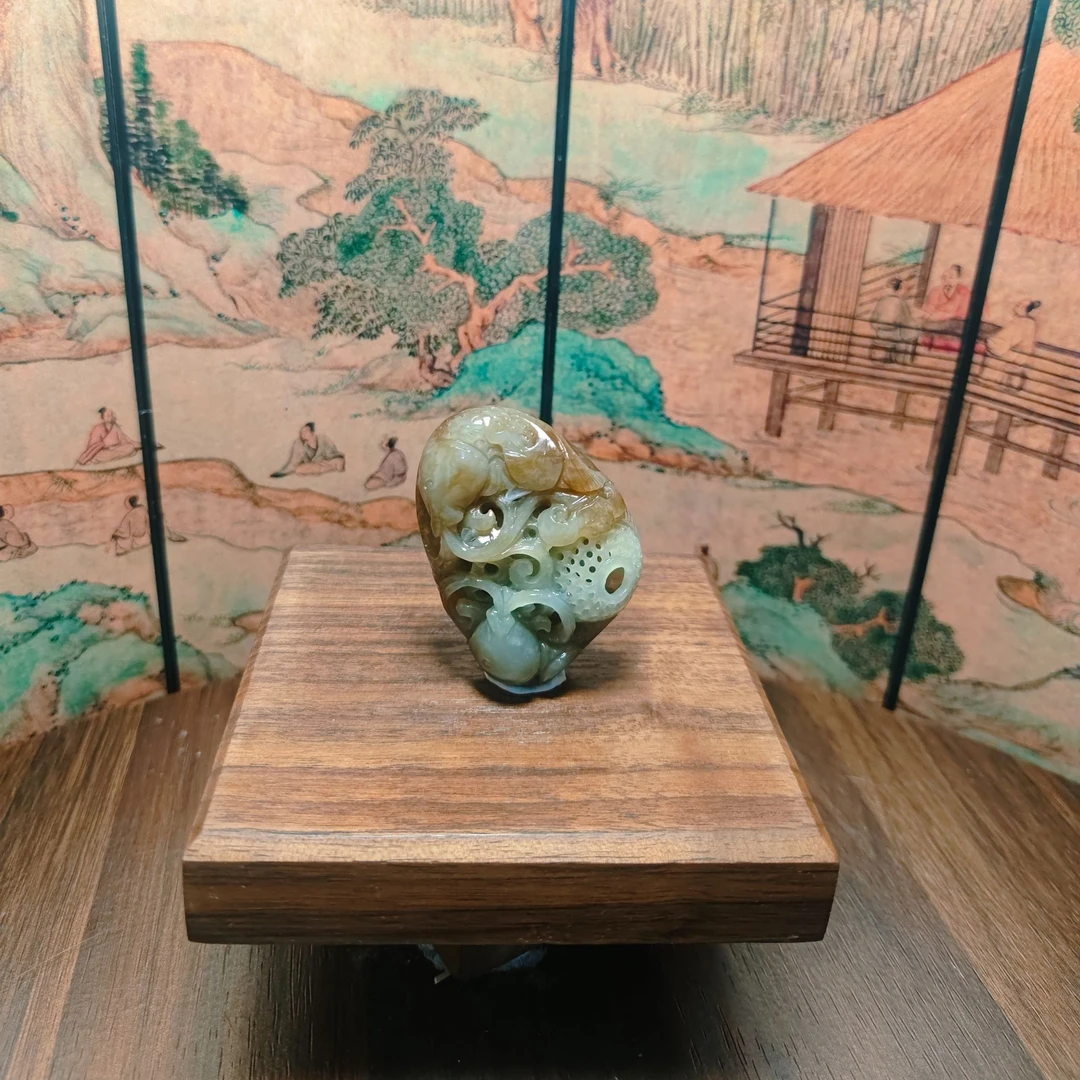 P和田玉锦鲤吊坠0897