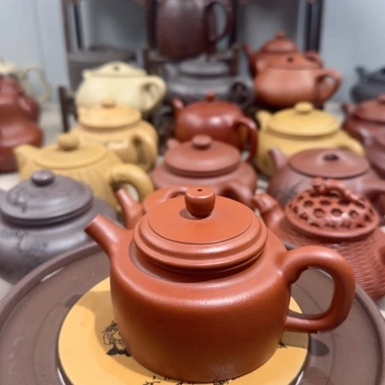 紫砂茶壶用****0全手朱泥德钟