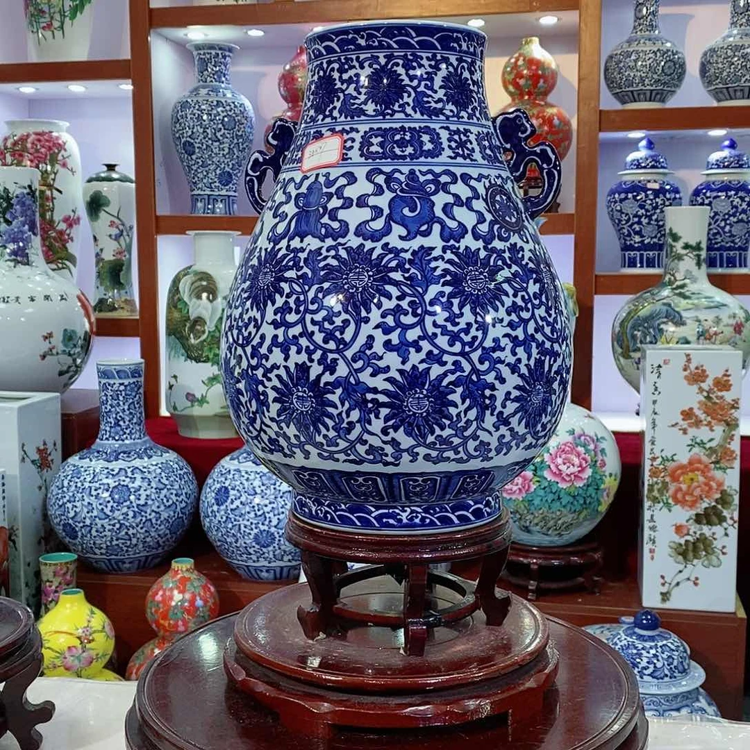 瓶景德镇手工手绘瓶