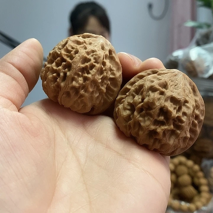 文玩核桃把件42野牛小众