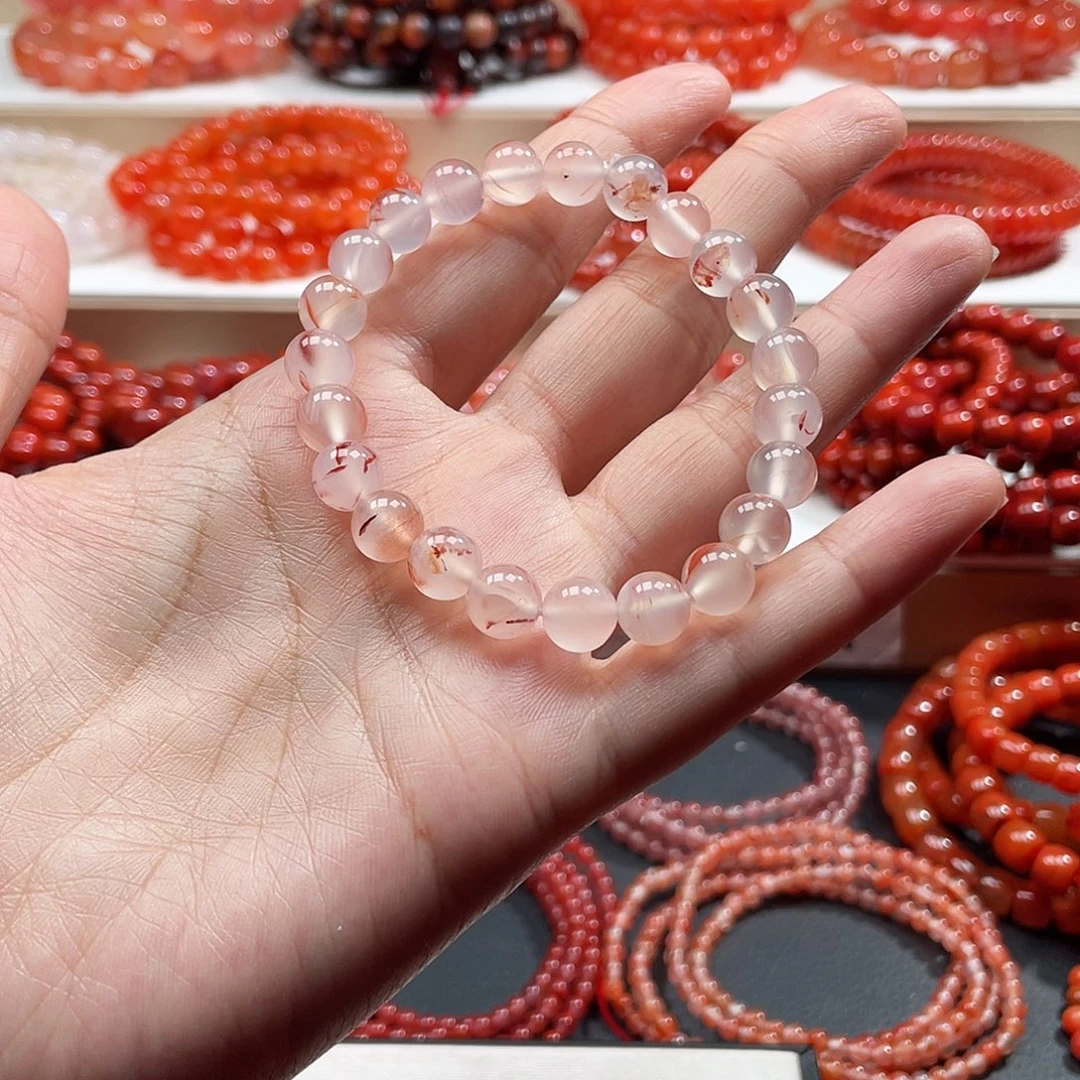 南红玛瑙未镶嵌手链