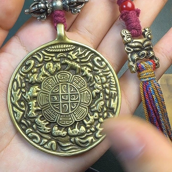 ᰔ***࿐铜铁合金类藏传工艺品九宫八卦