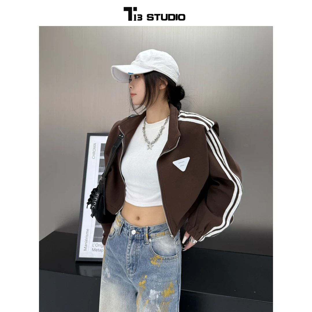 【妮妮原创】早秋短款设计感休闲时尚卫衣百搭长袖