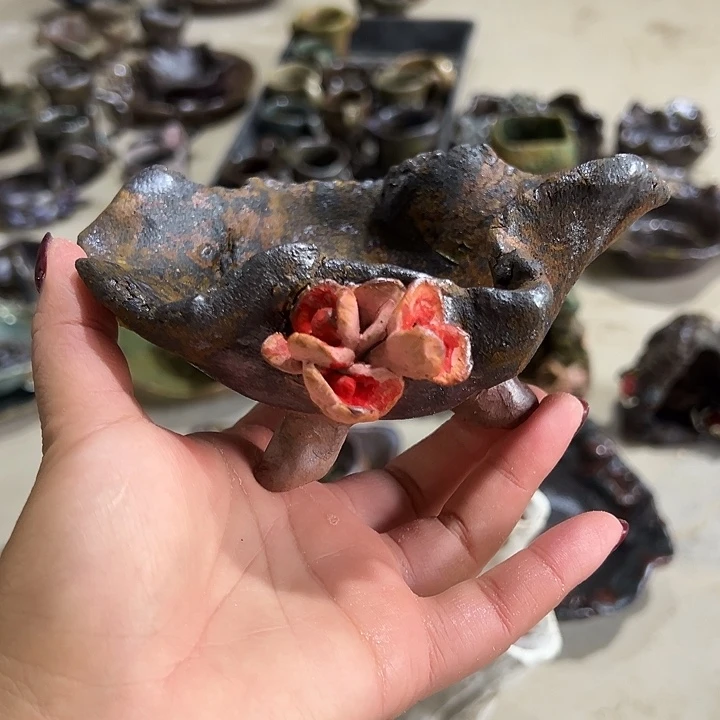 新品刚出窑手工粗陶