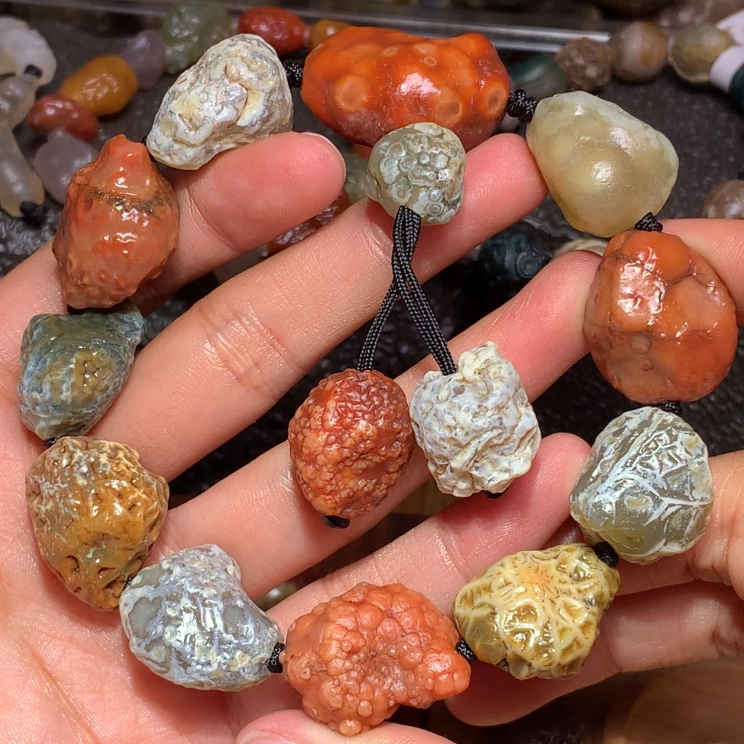 未镶嵌玛瑙/玉髓珠宝半成品