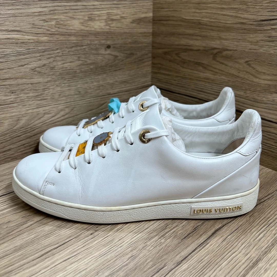 90新 LouisVuitton/路易威登 xz 猫咪勋章小白鞋 37.5码/205539