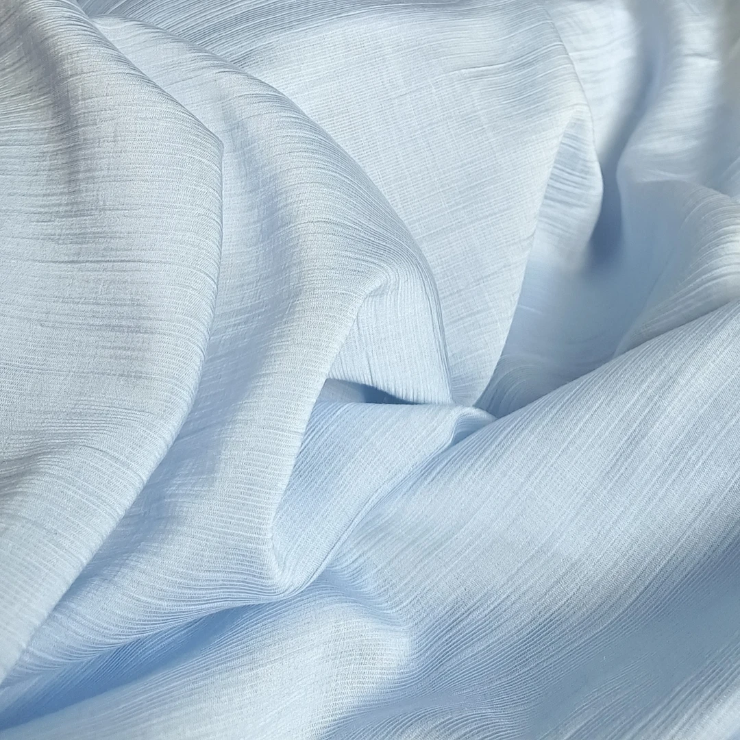 一米价浅蓝色色天丝棉面料适用于夏季服装面料（不支持七天无理由）