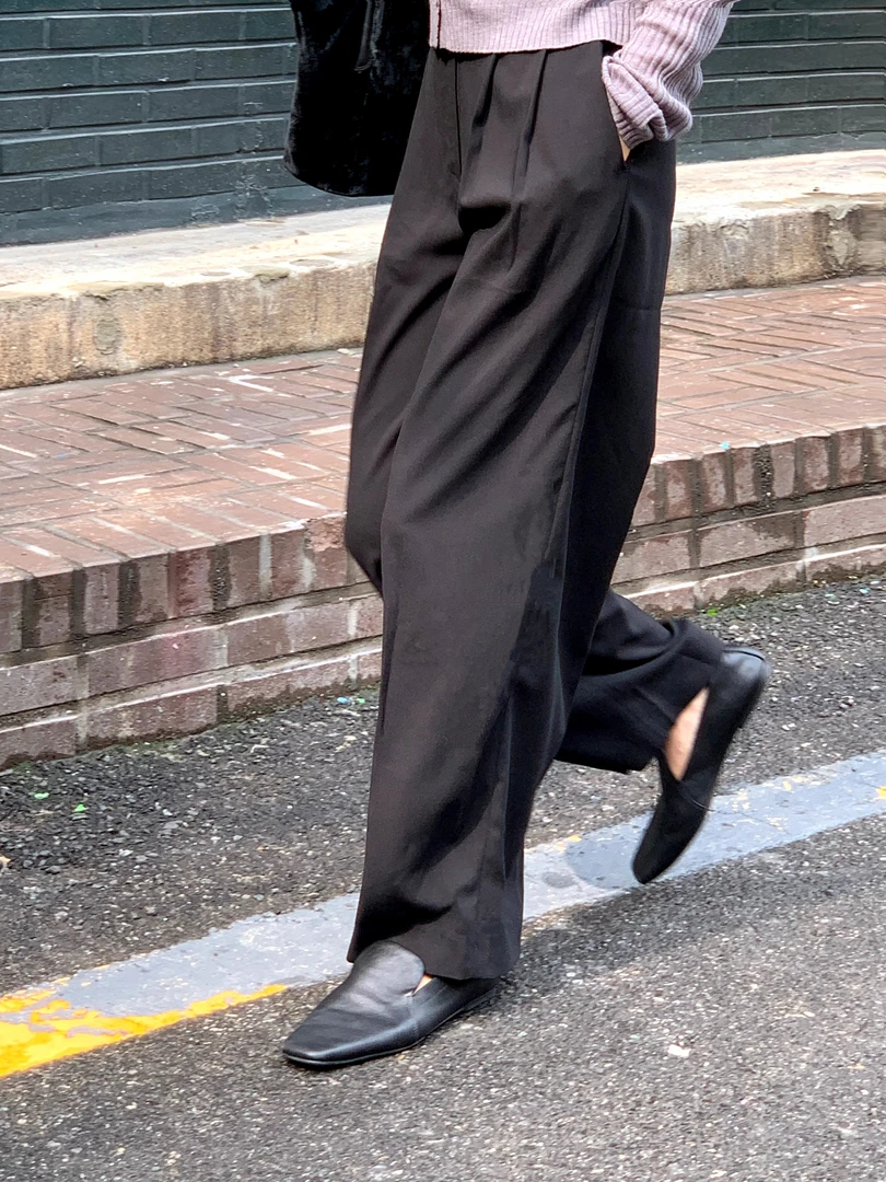 2025S/S高腰时尚百搭夏季薄款宽松垂感休闲裤37220