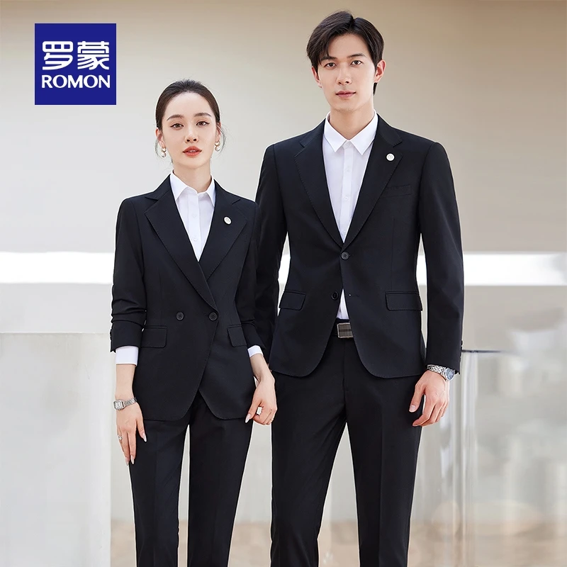 【含绵羊毛】罗蒙商务休闲西服套装2025秋季新款易打理正装西装