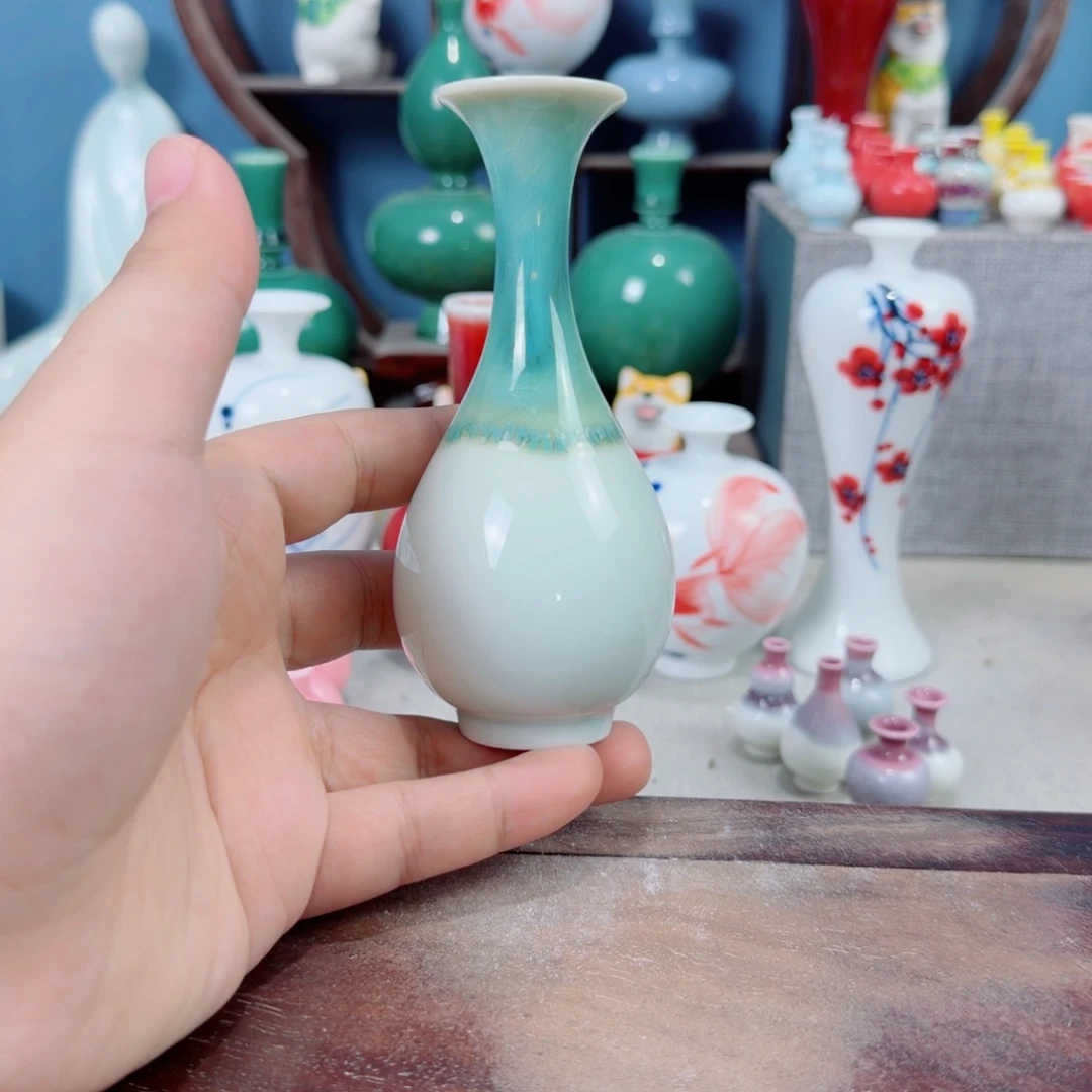 陶瓷手工小花器摆件