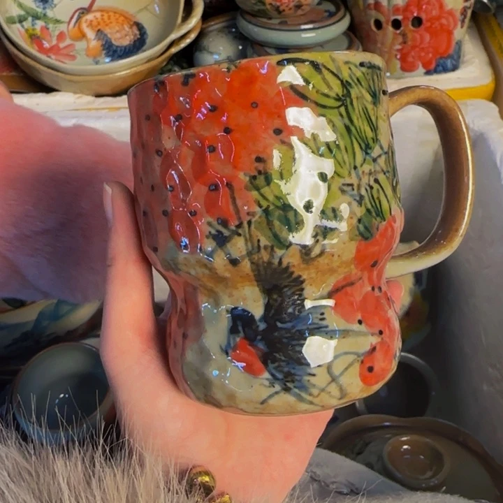 瓷片景德镇陶瓷手工手绘