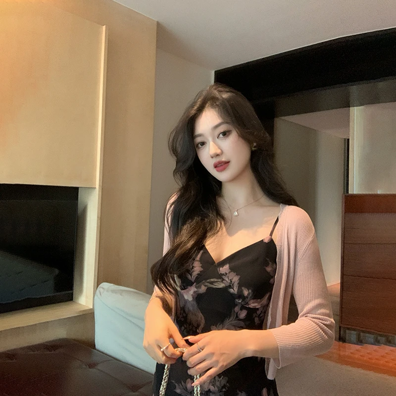 林关关【温柔初见】夏季气质百搭短款开衫女优雅知性修身显瘦外套