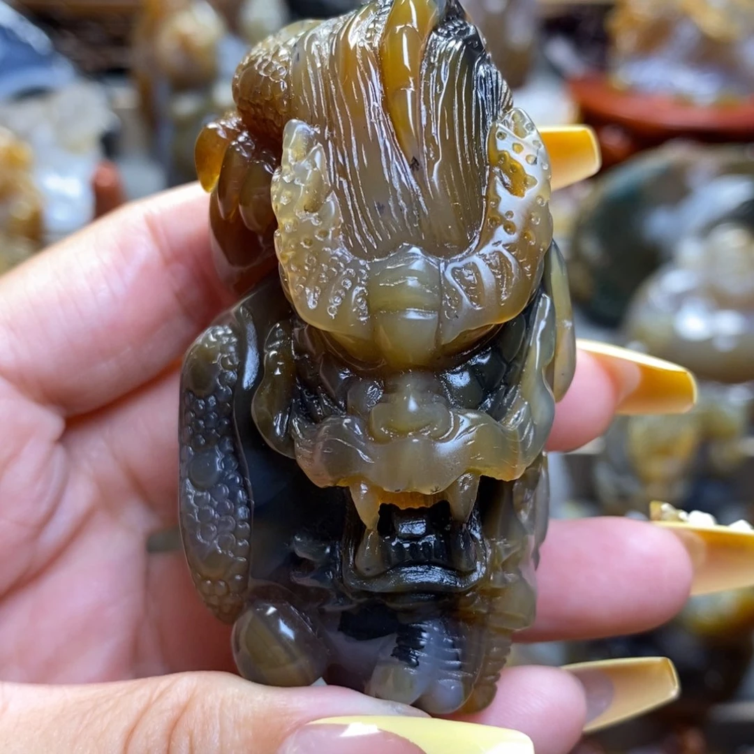 玛瑙/玉髓把件未镶嵌