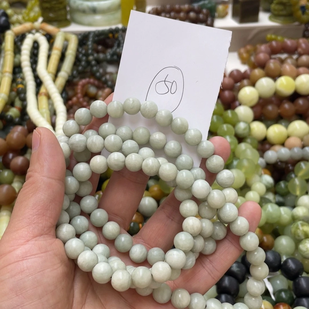 蛇纹石玉手链未镶嵌