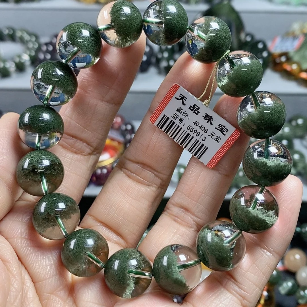 水晶未镶嵌手链绿幽灵手链559813