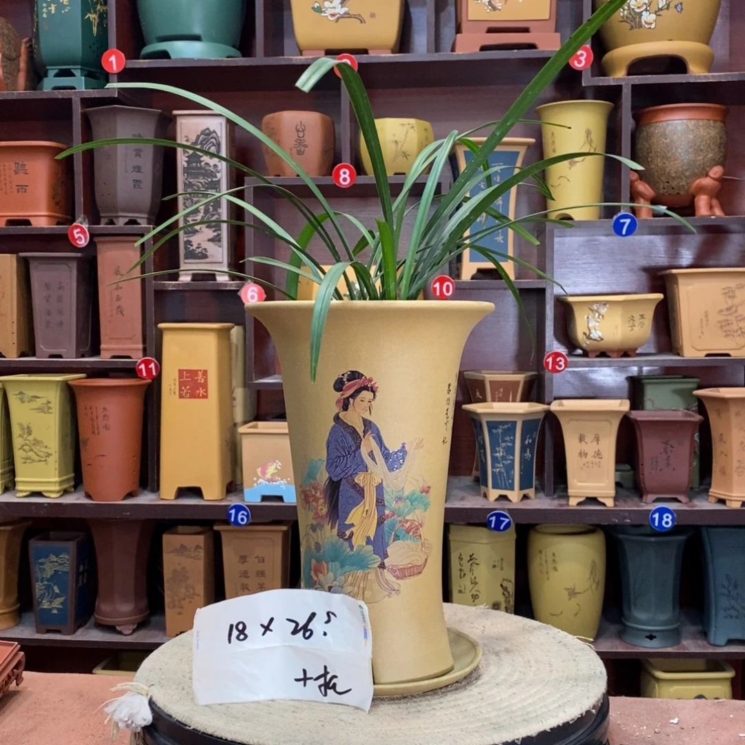 紫砂艺术紫砂花盆