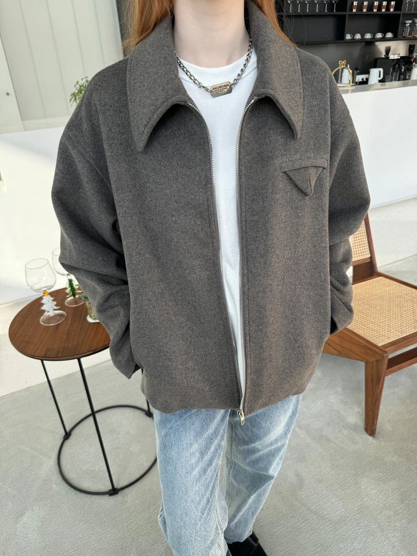 【现货】立体剪裁廓形羊毛夹克外套男女款
