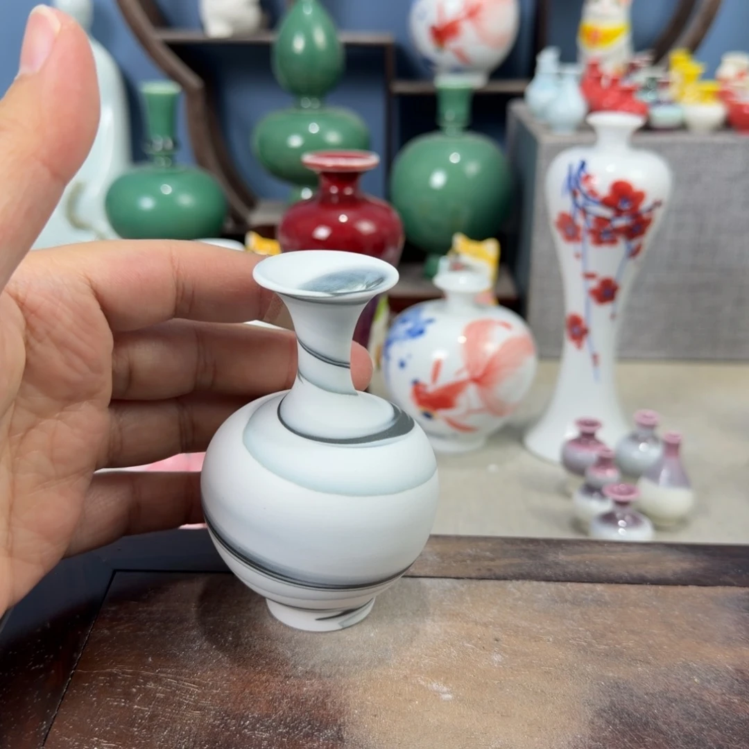 陶瓷手工小花器摆件