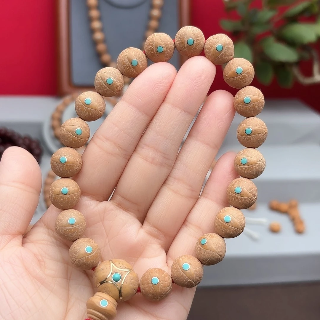 凤眼菩提手串12.5左右镶嵌手串