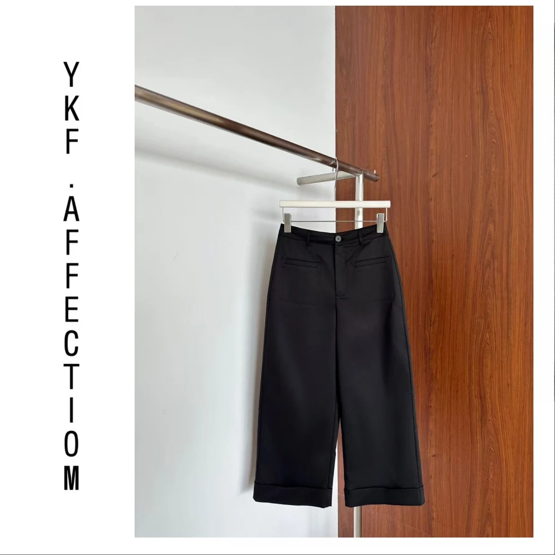 【山本裤】冰凉薄显瘦直筒夏季简约九分裤62002