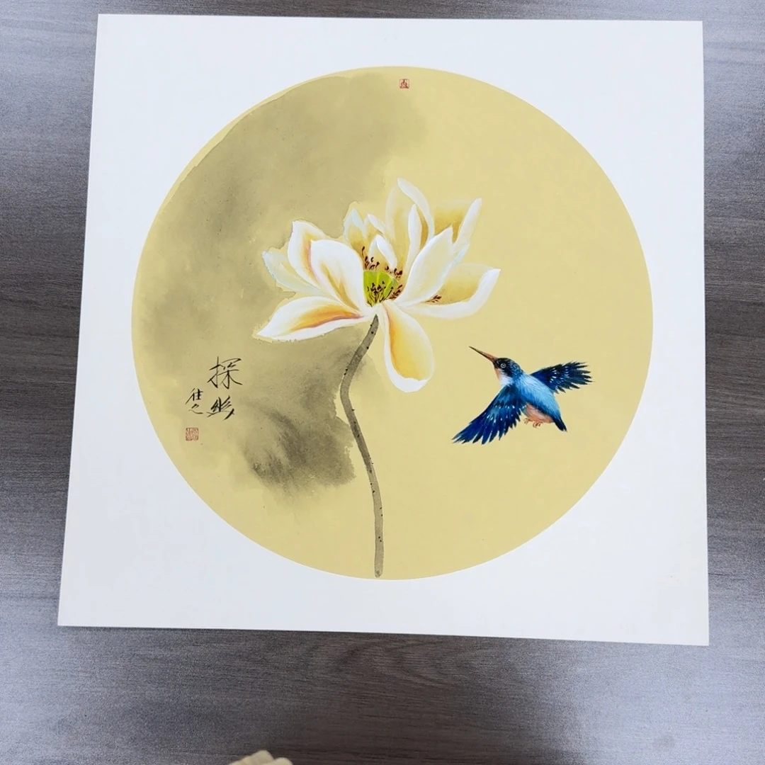 国画国画作品山水花鸟