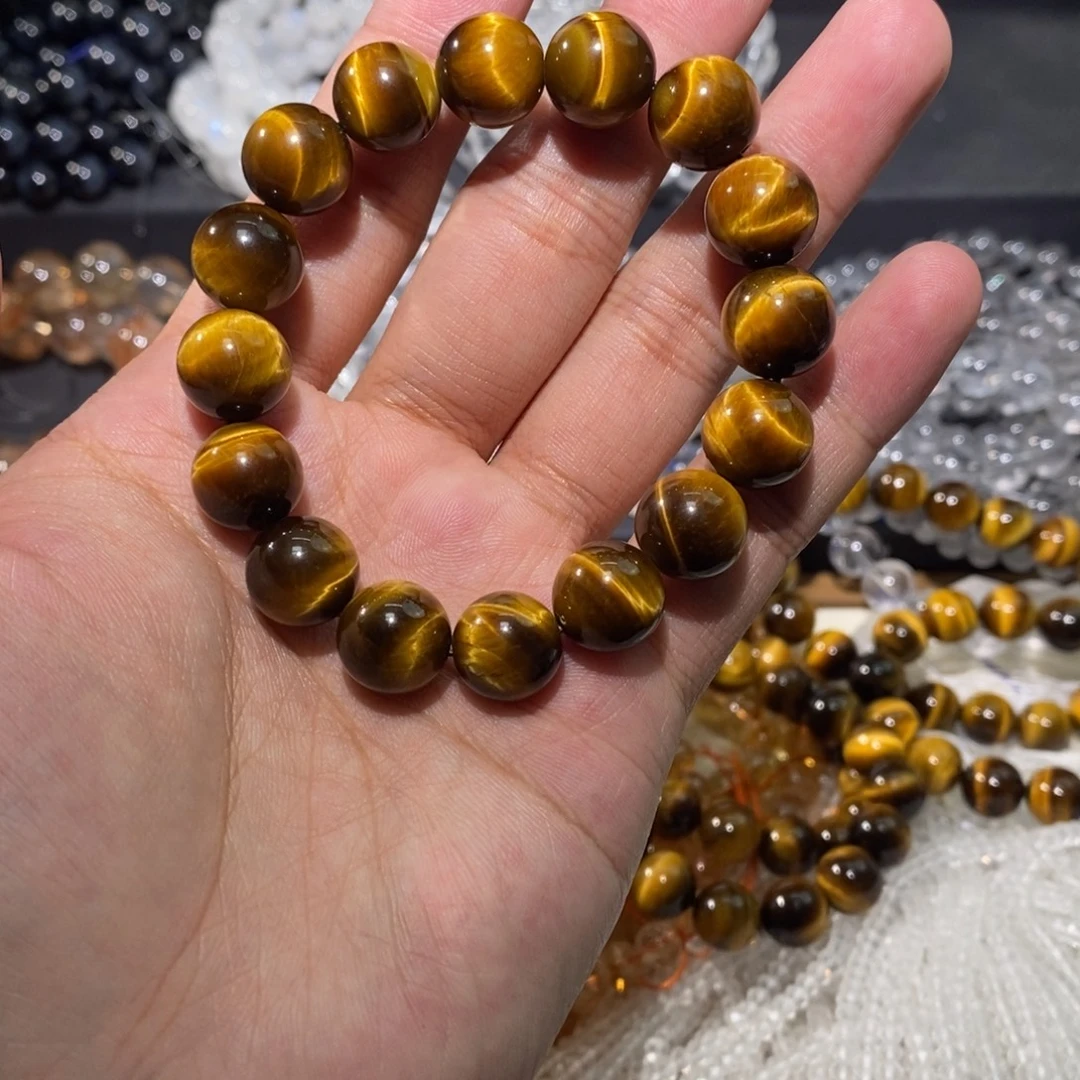 水晶手链未镶嵌黄虎