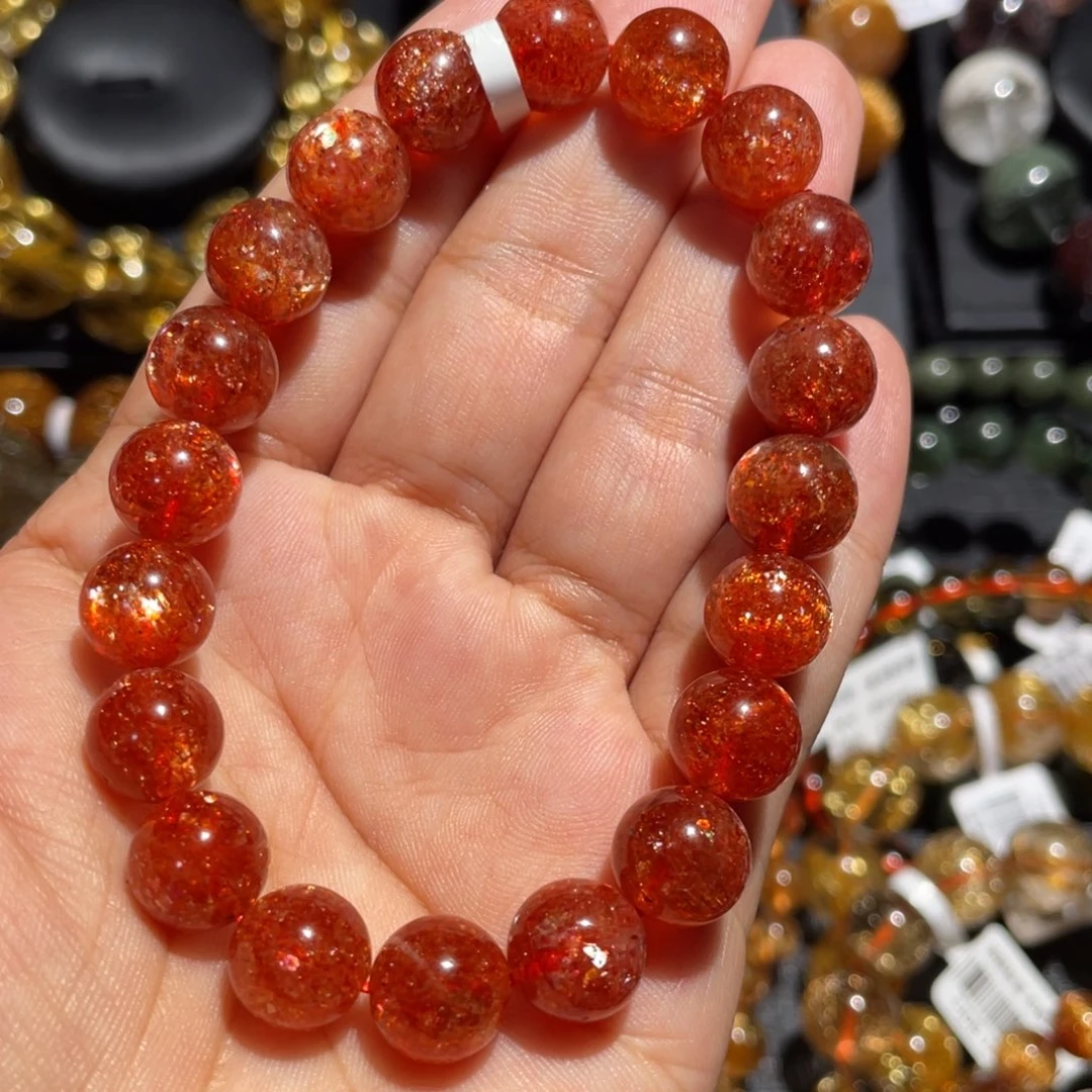 日光石手链未镶嵌金太阳10mm