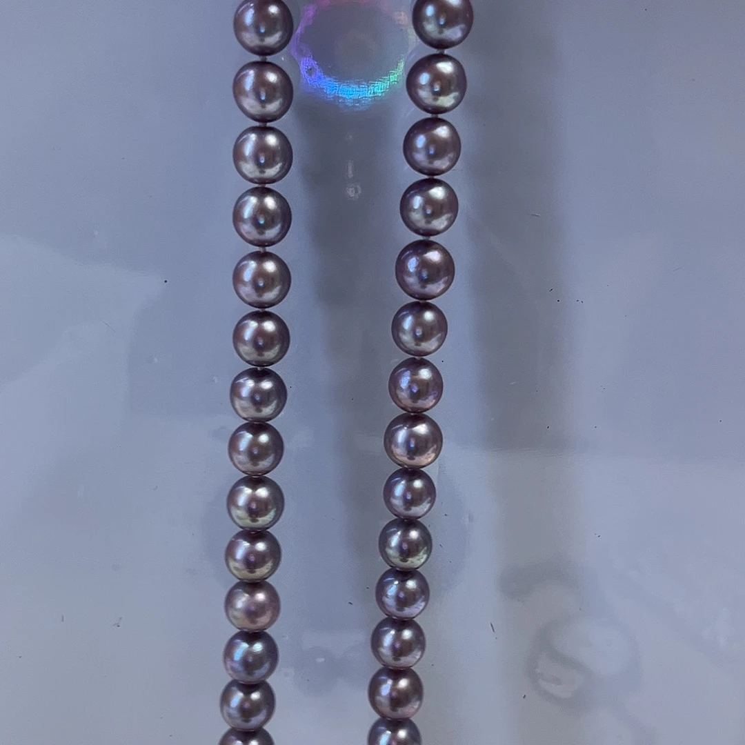 淡水珍珠颈饰银S925镶嵌