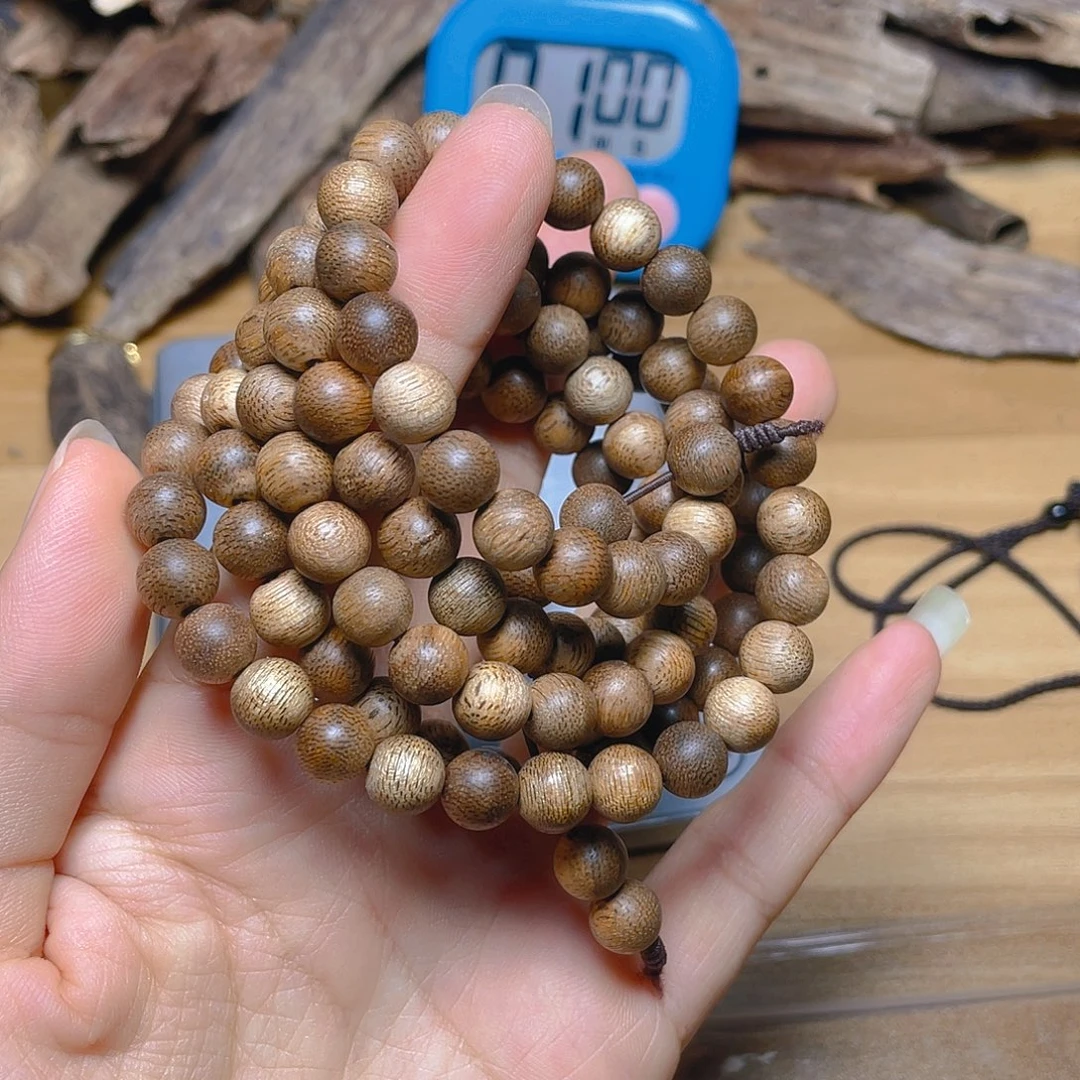 .***.沉香海南沉香手串108颗18.9克