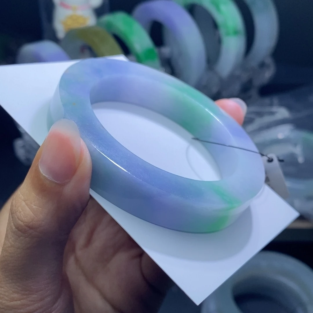 定制翡翠翡翠手镯未镶嵌李*
