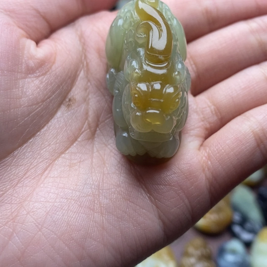 吊坠(不含链)未镶嵌和田玉（糖玉）流*࿐