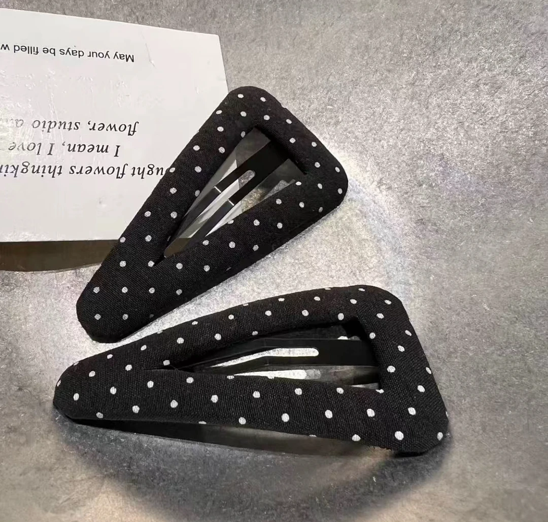 韩国波点发夹（一对）