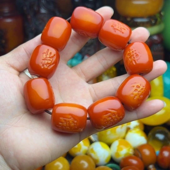 未镶嵌琥珀手串蜜蜡