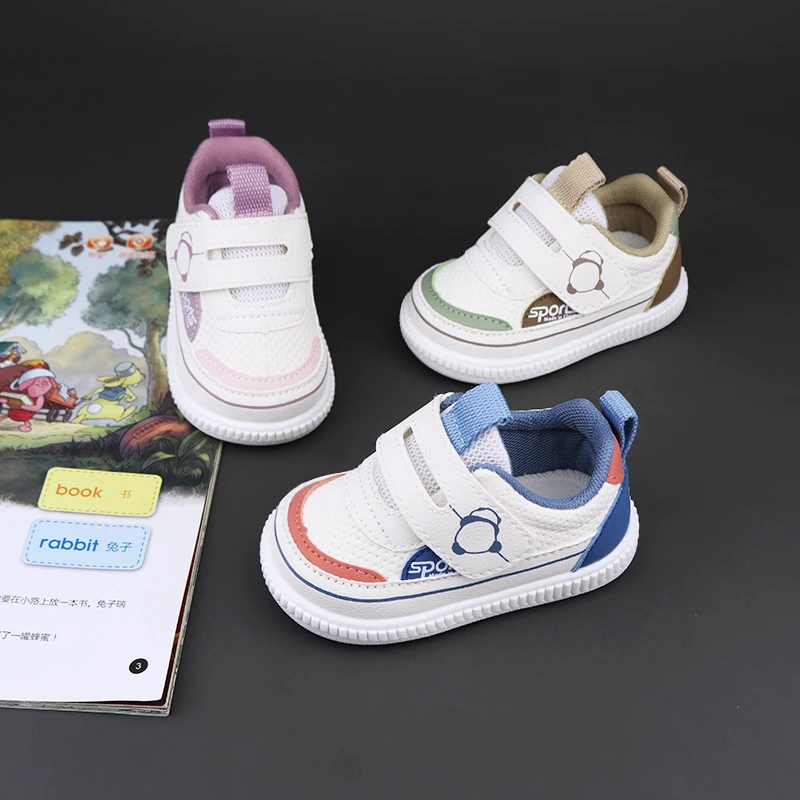 宝宝学步鞋2025新款春秋婴儿防滑学走路男儿童运动鞋子软底叫叫鞋