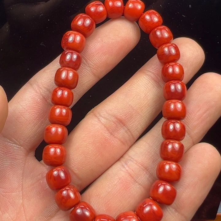 南红玛瑙手串未镶嵌喂****！8m