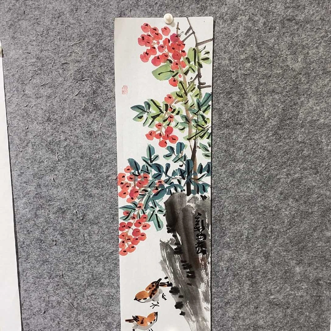 国画缪新农国画花鸟作品