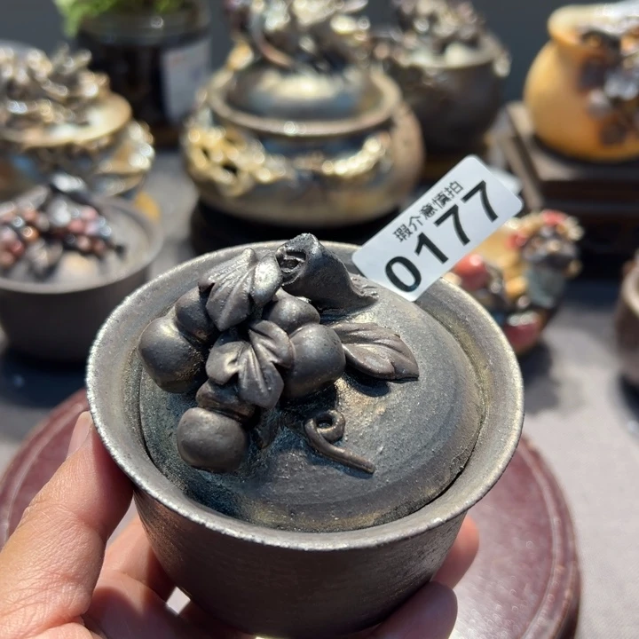 柴烧茶器，纯手工制作