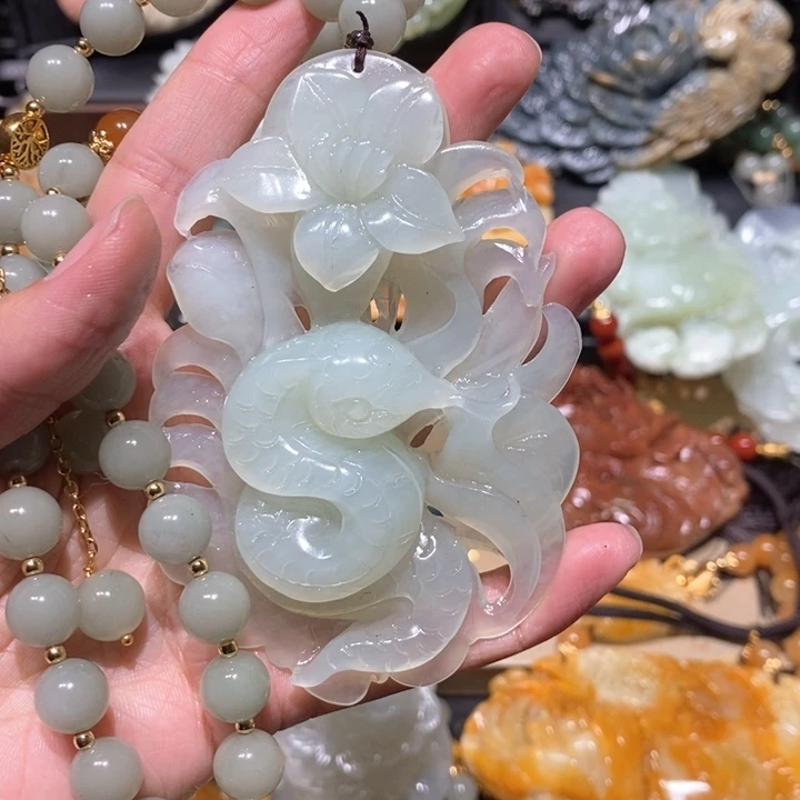 岫玉毛衣链未镶嵌