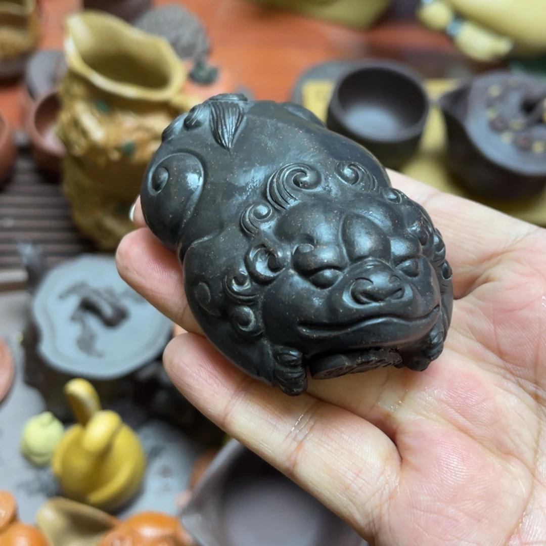 紫砂茶宠紫砂瑕疵