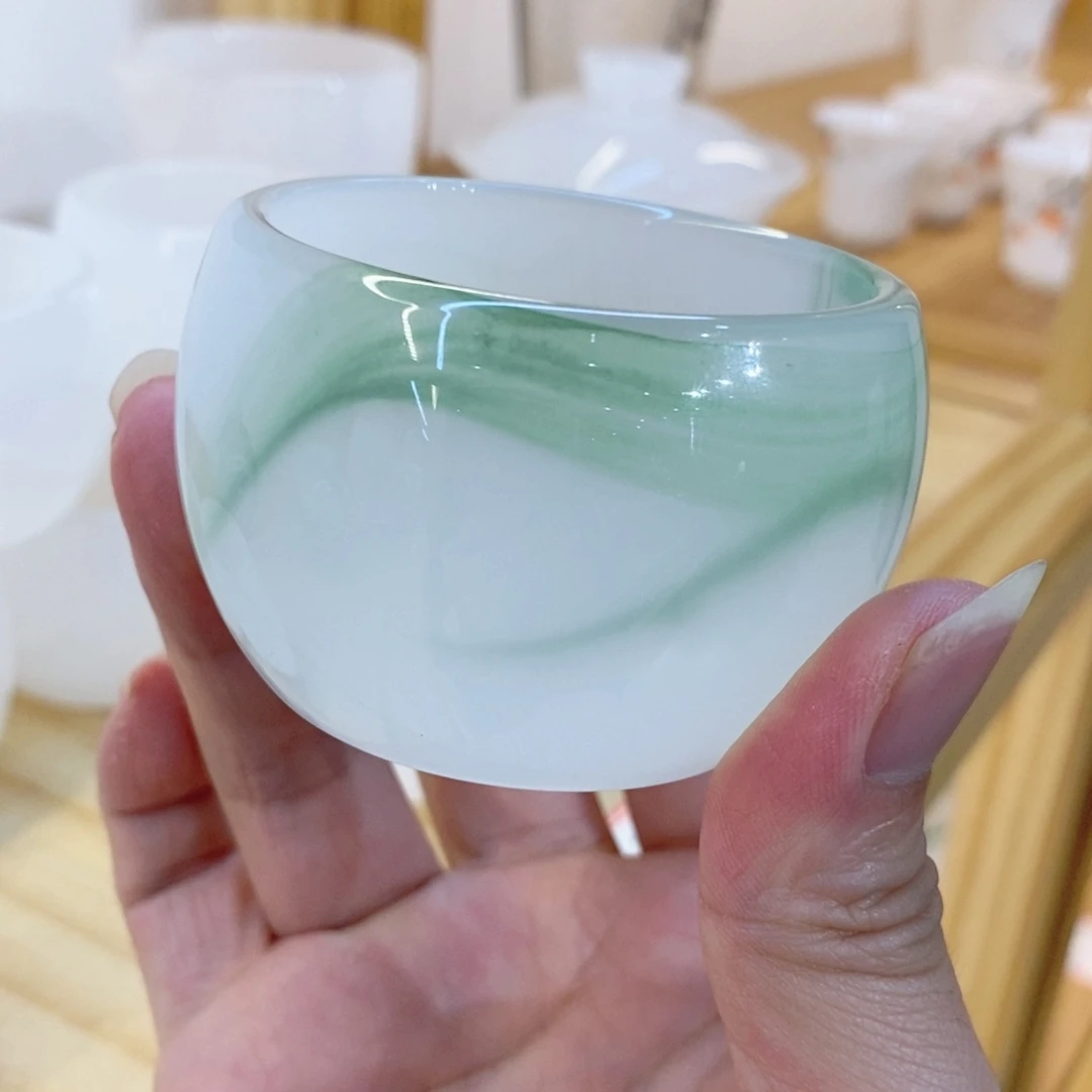 漂绿琉璃客杯小杯