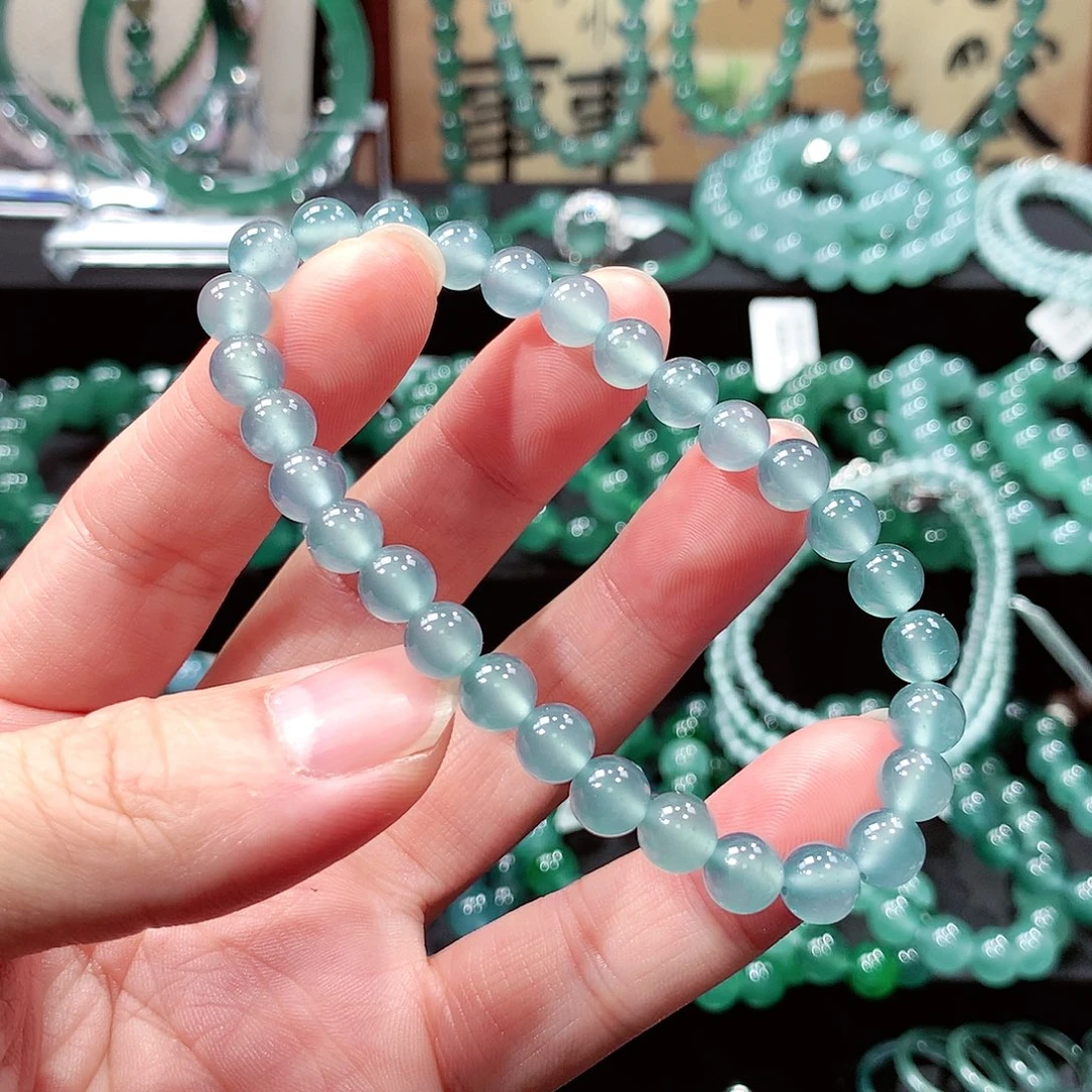 翡翠未镶嵌手链卡7