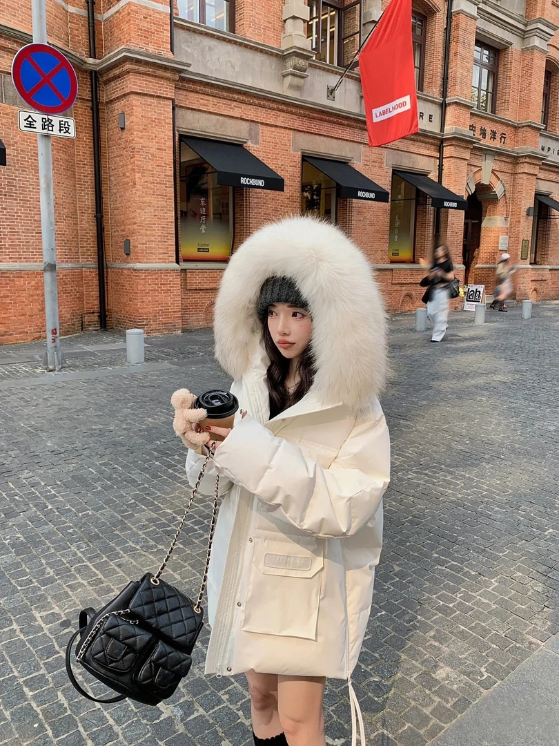 ◤冬日暖阳◢情侣加厚极寒工装中长款派克-MKLK#0813